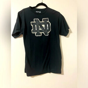 Adidas Notre Dame Fighting Irish ND T Shirt Adult Medium Black Football NCAA